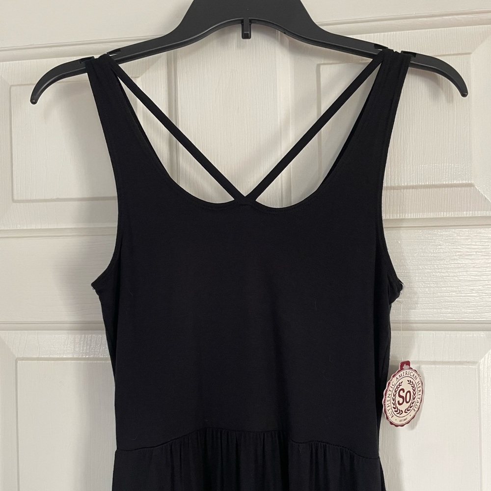 Kohl’s SO brand. Black maxi dress. Size XS